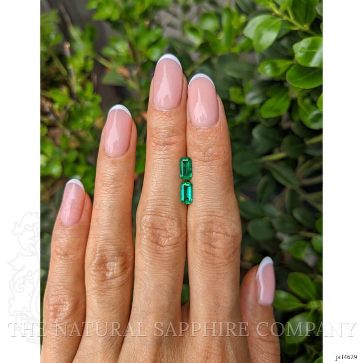 1.05 Ct.Tw. Emerald Pair from Afghanistan