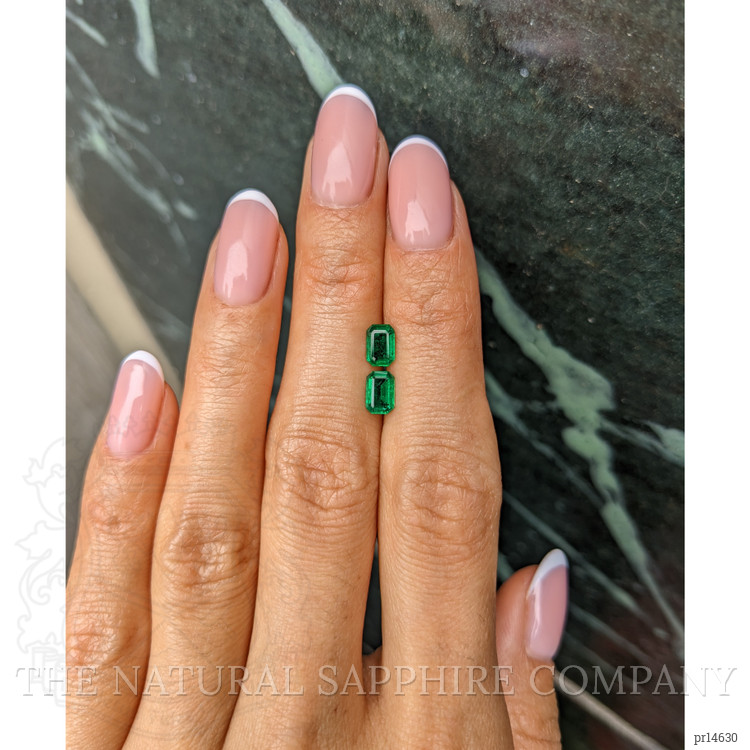 1.00 Ct.Tw. Emerald Pair from Afghanistan