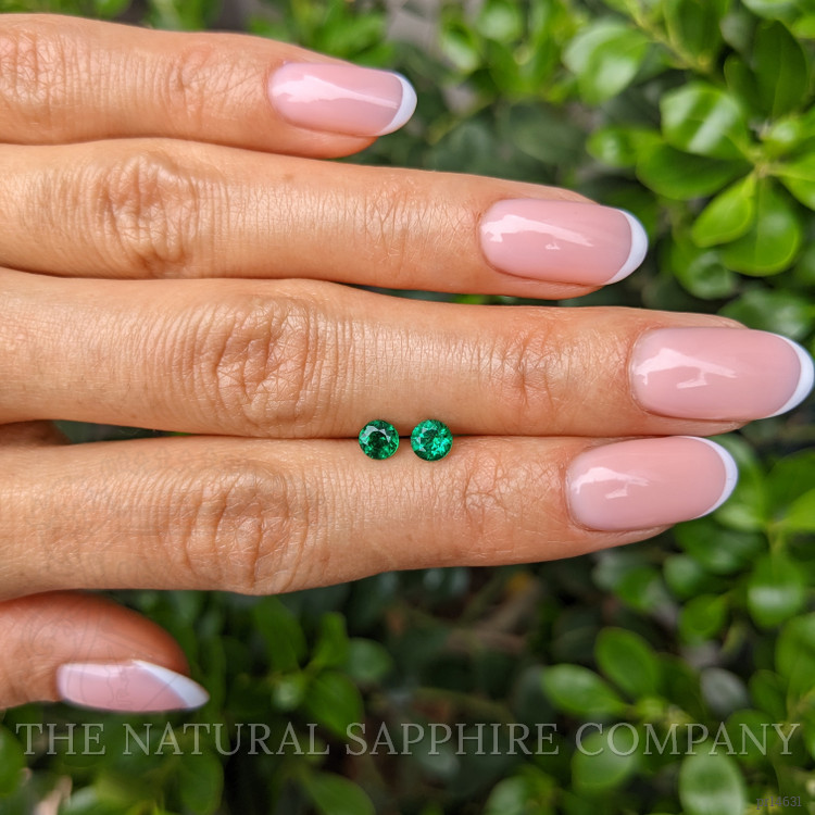 0.59 Ct.Tw. Emerald Pair from Afghanistan