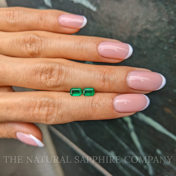 1.05 Ct.Tw. Emerald Pair from Afghanistan