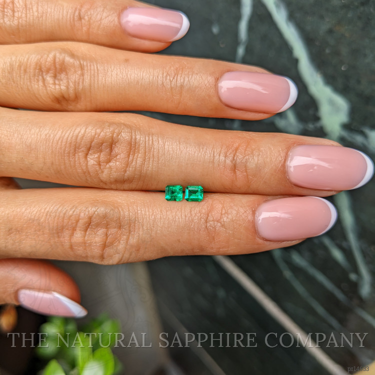 0.40 Ct.Tw. Emerald Pair from Afghanistan