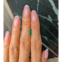 0.40 Ct.Tw.Total Carat Weight Emerald Pair from Afghanistan Life Style