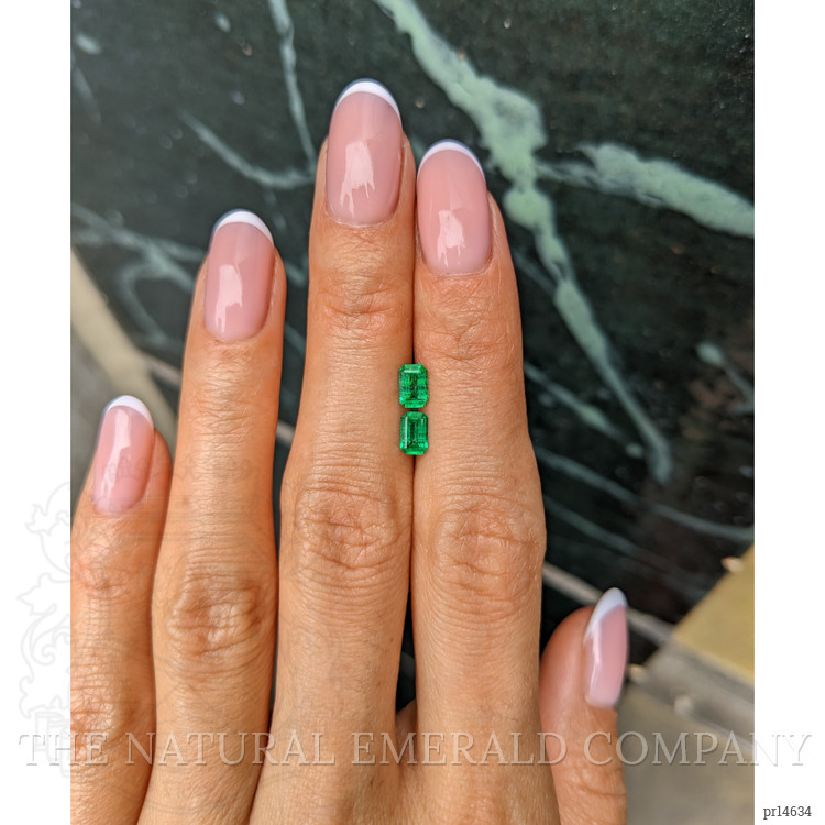 0.73 Ct.Tw. Emerald Pair from Afghanistan