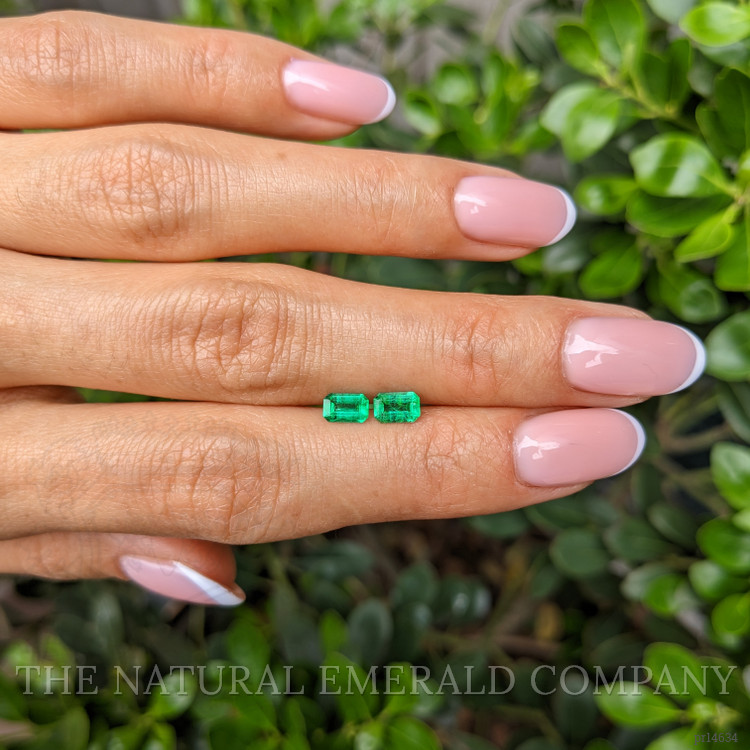 0.73 Ct.Tw. Emerald Pair from Afghanistan