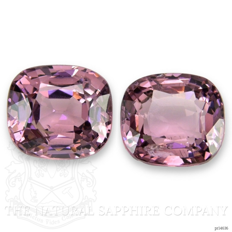 2.03 Ct.Tw. Purplish Pink Spinel Pair from Burma (Myanmar)
