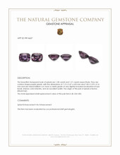 2.59&nbsp;Ct.Tw.Total Carat Weight Purple Spinel Pair from Burma (Myanmar) Appraisal