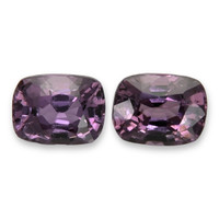 2.59&nbsp;Ct.Tw.Total Carat Weight Purple Spinel Pair from Burma (Myanmar) Video