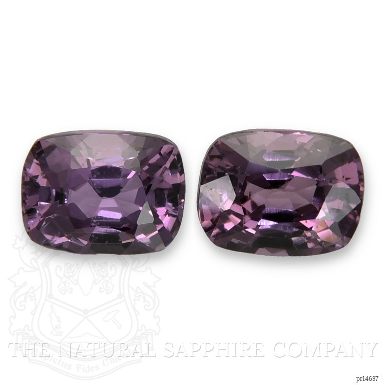 2.59 Ct.Tw. Purple Spinel Pair from Burma (Myanmar)