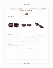 2.32 Ct.Tw.Total Carat Weight Purple Spinel Pair from Burma (Myanmar) Appraisal