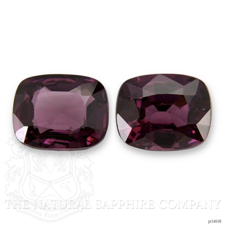 2.32 Ct.Tw. Purple Spinel Pair from Burma (Myanmar)