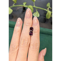 2.32&nbsp;Ct.Tw.Total Carat Weight Purple Spinel Pair from Burma (Myanmar) Life Style