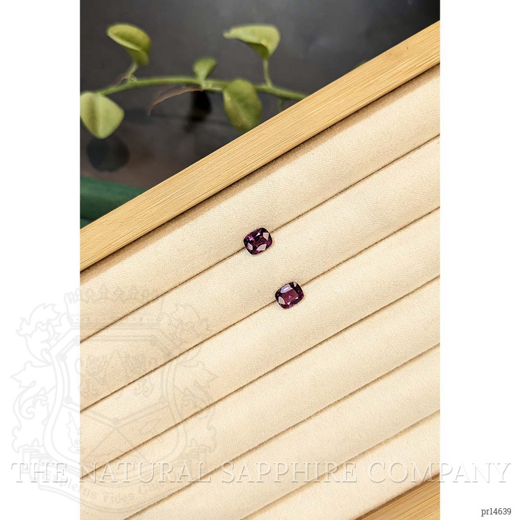 2.32 Ct.Tw. Purple Spinel Pair from Burma (Myanmar)