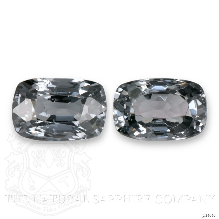 2.33 Ct.Tw. Grey Spinel Pair from Burma (Myanmar)