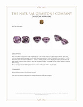 2.23 Ct.Tw.Total Carat Weight Pinkish Purple Spinel Pair from Burma (Myanmar) Appraisal