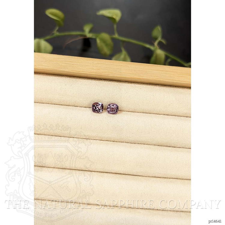 2.23 Ct.Tw. Pinkish Purple Spinel Pair from Burma (Myanmar)