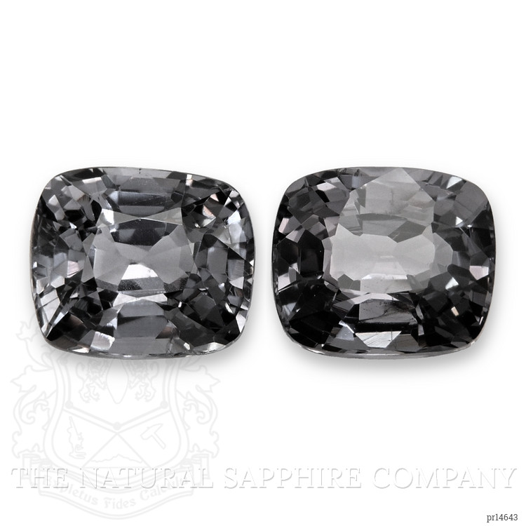 2.50 Ct.Tw. Grey Spinel Pair from Burma (Myanmar)