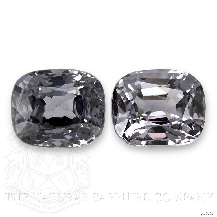 2.37 Ct.Tw. Grey Spinel Pair from Burma (Myanmar)