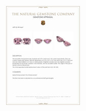 1.97 Ct.Tw.Total Carat Weight Pink Spinel Pair from Burma (Myanmar) Appraisal