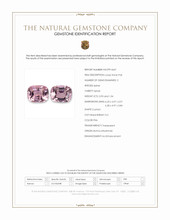 1.97 Ct.Tw.Total Carat Weight Pink Spinel Pair from Burma (Myanmar) Scan Report