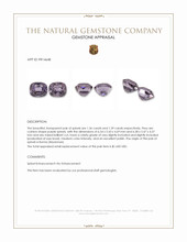 2.75&nbsp;Ct.Tw.Total Carat Weight Purple Spinel Pair from Burma (Myanmar) Appraisal