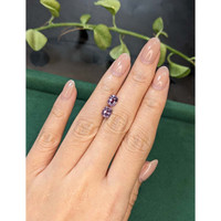 2.75&nbsp;Ct.Tw.Total Carat Weight Purple Spinel Pair from Burma (Myanmar) Life Style