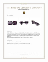 2.38 Ct.Tw.Total Carat Weight Purple Spinel Pair from Burma (Myanmar) Appraisal