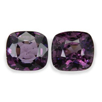 2.38&nbsp;Ct.Tw.Total Carat Weight Purple Spinel Pair from Burma (Myanmar) Video