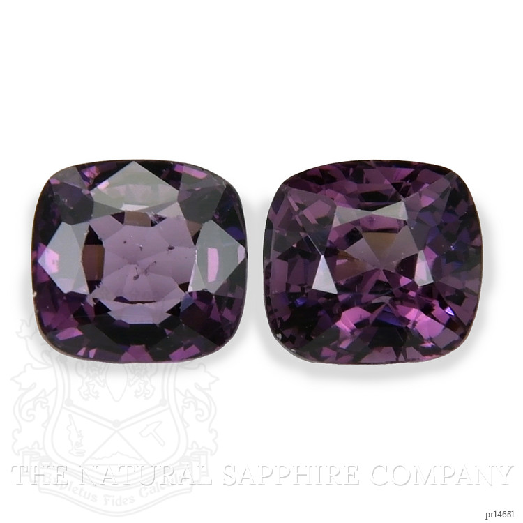 2.38 Ct.Tw. Purple Spinel Pair from Burma (Myanmar)