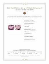 2.39&nbsp;Ct.Tw.Total Carat Weight Pink Spinel Pair from Burma (Myanmar) Scan Report
