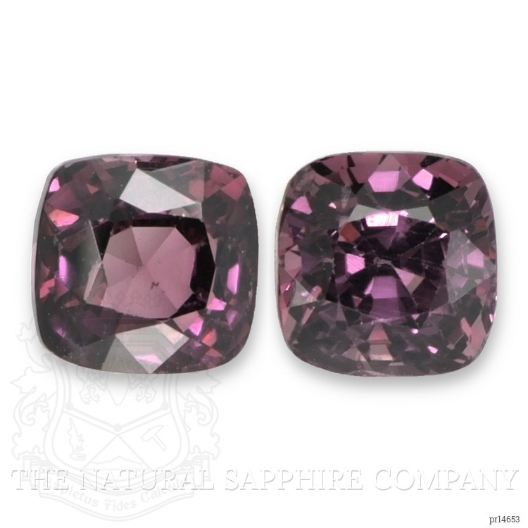 2.27 Ct.Tw. Pinkish Purple Spinel Pair from Burma (Myanmar)