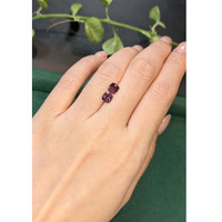 2.27&nbsp;Ct.Tw.Total Carat Weight Pinkish Purple Spinel Pair from Burma (Myanmar) Life Style
