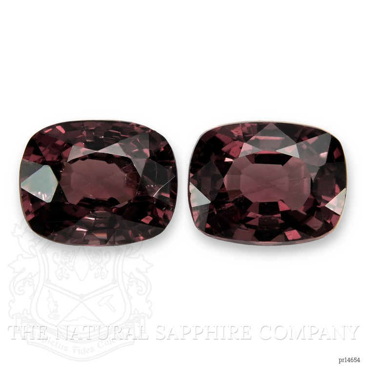 2.50 Ct.Tw. Pinkish Red Spinel Pair from Burma (Myanmar)