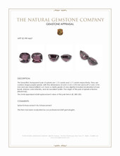 2.30&nbsp;Ct.Tw.Total Carat Weight Purple Spinel Pair from Burma (Myanmar) Appraisal