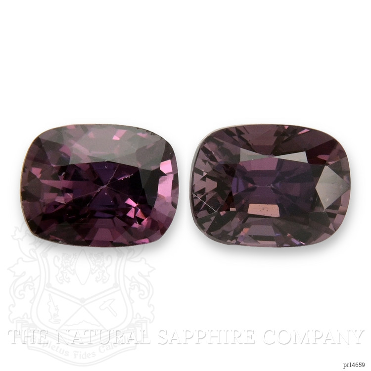 2.46 Ct.Tw. Purple Spinel Pair from Burma (Myanmar)