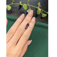 2.46&nbsp;Ct.Tw.Total Carat Weight Purple Spinel Pair from Burma (Myanmar) Life Style