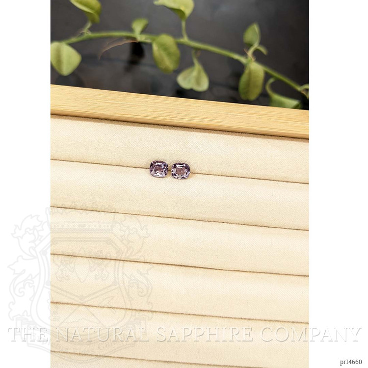 2.23 Ct.Tw. Bluish Purple Spinel Pair from Burma (Myanmar)