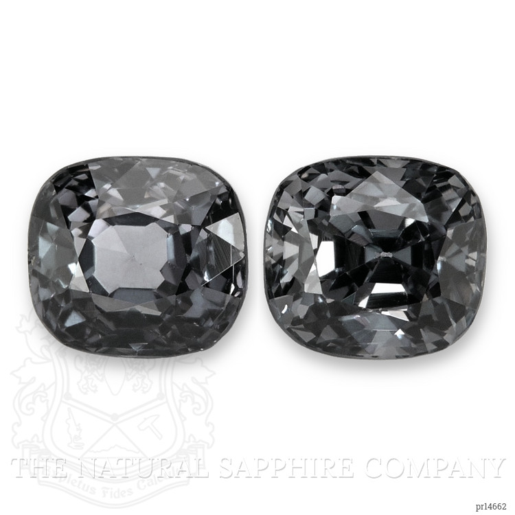 2.16 Ct.Tw. Grey Spinel Pair from Burma (Myanmar)