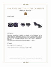 2.46&nbsp;Ct.Tw.Total Carat Weight Purple Spinel Pair from Burma (Myanmar) Appraisal