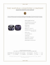 2.46 Ct.Tw.Total Carat Weight Purple Spinel Pair from Burma (Myanmar) Scan Report