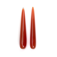 28.33&nbsp;Ct.Tw.Total Carat Weight Reddish Orange Carnelian Pair from India Video