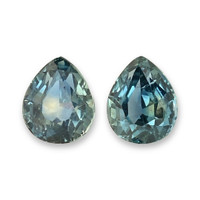 4.48&nbsp;Ct.Tw.Total Carat Weight Greenish Blue Sapphire Pair from Montana Video