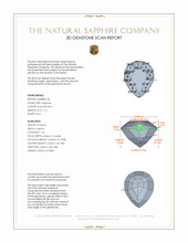 4.48 Ct.Tw.Total Carat Weight Greenish Blue Sapphire Pair from Montana 3 D Scan Report