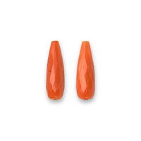 8.36 Ct.Tw.Total Carat Weight Salmon (Orange) Coral Pair from Italy Video