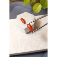 13.18&nbsp;Ct.Tw.Total Carat Weight Salmon (Orangish Red) Coral Pair from Italy Life Style