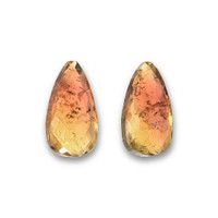 55.99 Ct.Tw.Total Carat Weight Yellowish Brown Tourmaline Pair from Brazil Video