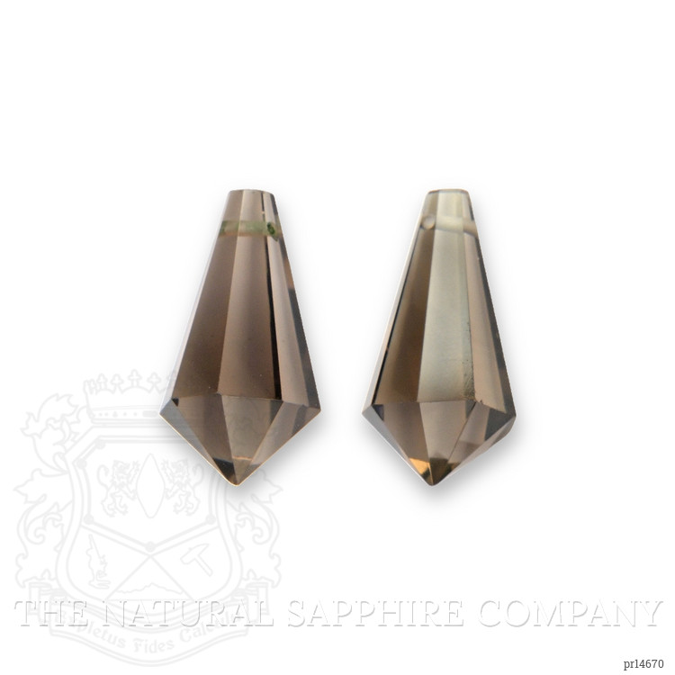 19.39 Ct.Tw. Brown Smokey Quartz Pair from Brazil