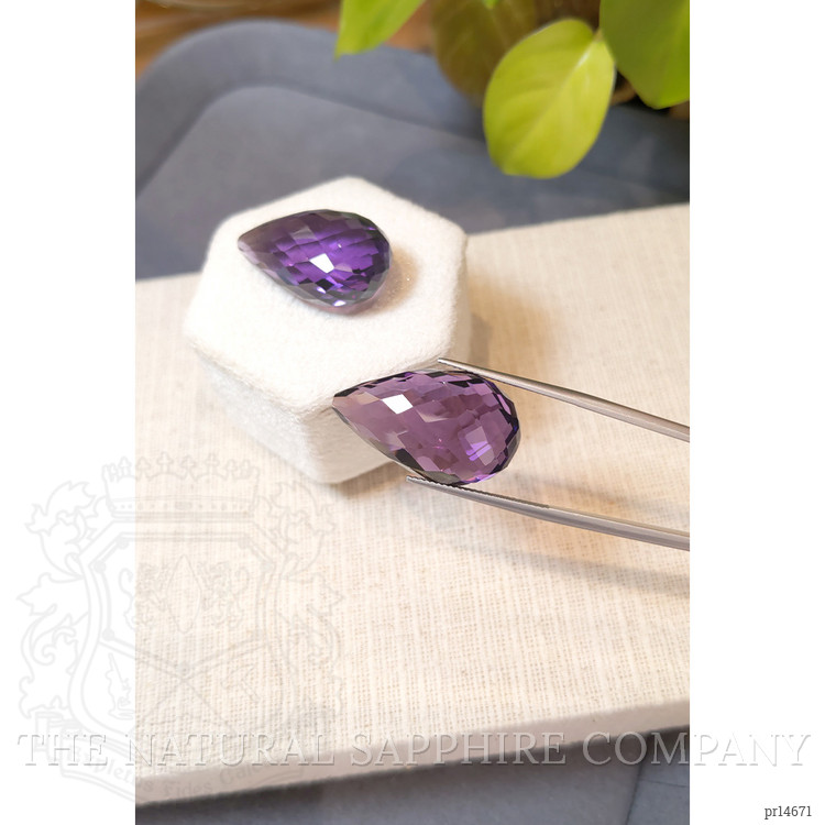 69.32 Ct.Tw. Purple Amethyst Pair from Brazil