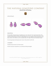 34.91&nbsp;Ct.Tw.Total Carat Weight Purple Amethyst Pair from Brazil Appraisal