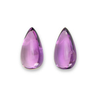 34.91 Ct.Tw.Total Carat Weight Purple Amethyst Pair from Brazil Video