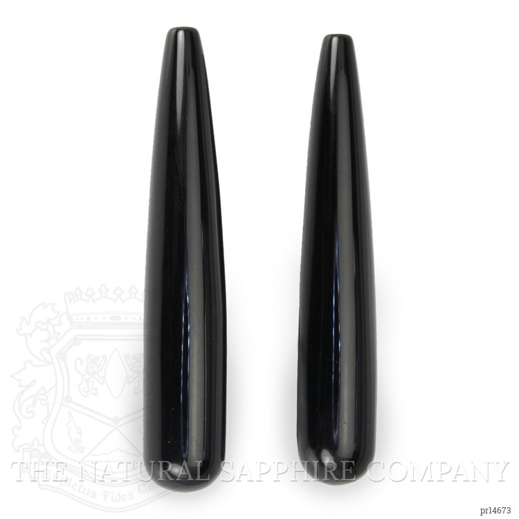 62.34 Ct.Tw. Black Onyx Pair from Brazil